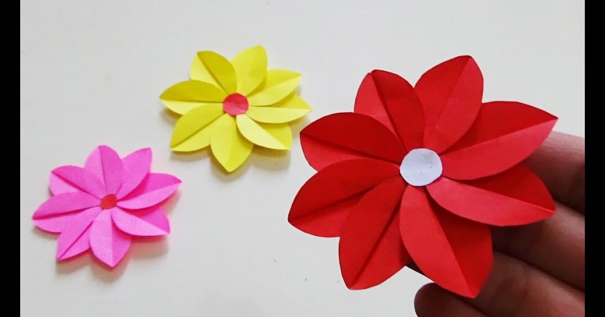 32 Gambar Bunga Dari Kertas Origami Gambar Bunga HD