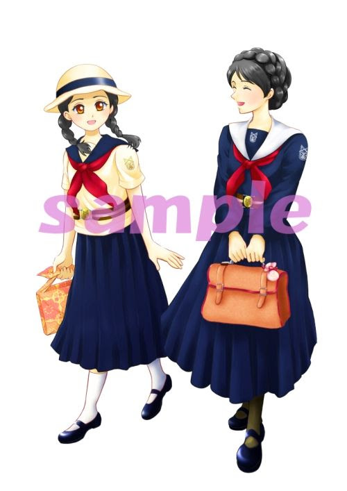 ベスト 大正 時代 女 学生 イラスト 9214 Combrojospbwt