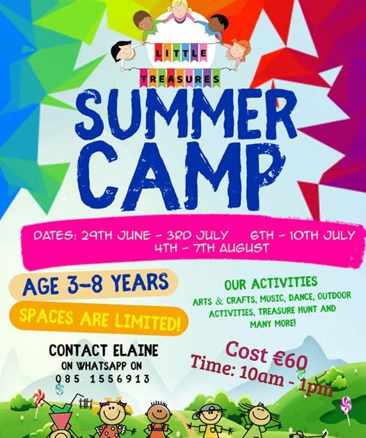 Little Treasures Summer Camp In Portlaoise In July And August Laois Today