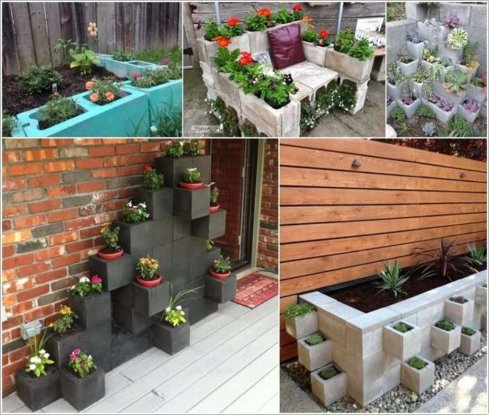 The possibilities and ways to use cinder blocks are endless! 10 Awesome Ideas To Design A Cinder Block Garden