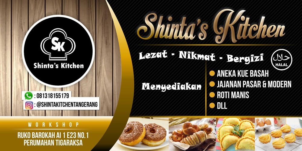 Contoh Spanduk Jualan Kue Basah desain  banner  kekinian