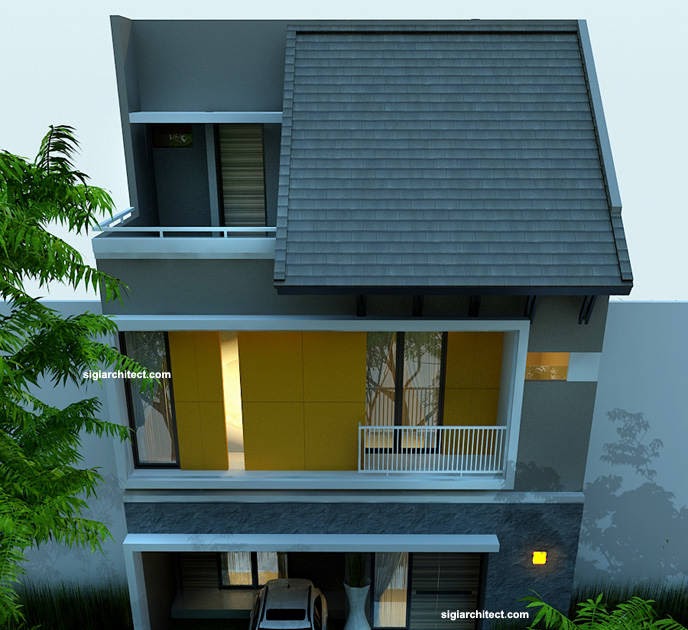  Desain  Rumah  Kost  3 Lantai House Q