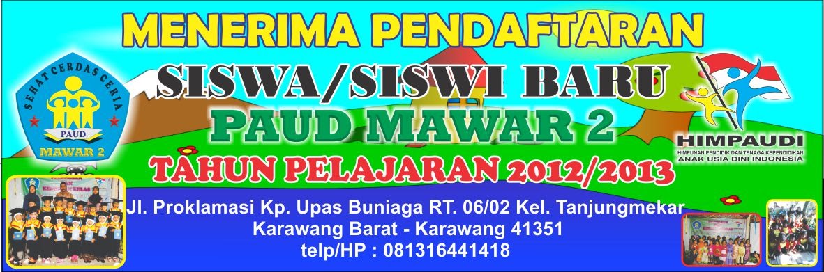 Contoh Baliho Penerimaan Siswa Baru Paud contoh desain