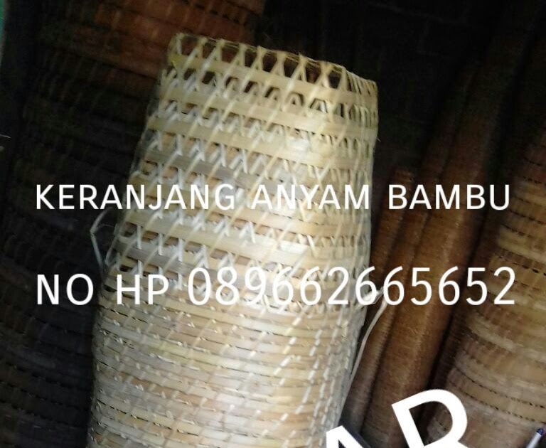 Model Keranjang Anyaman Bambu KIPASKE