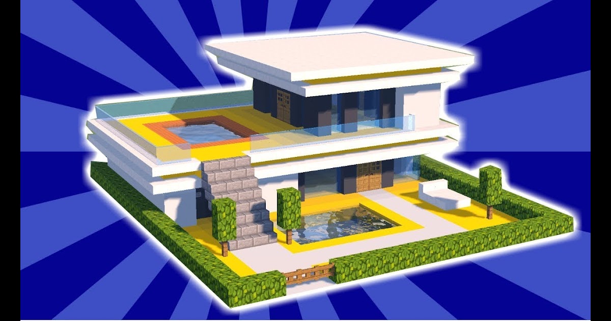 53 Foto Desain Rumah Modern Di Minecraft Terpopuler