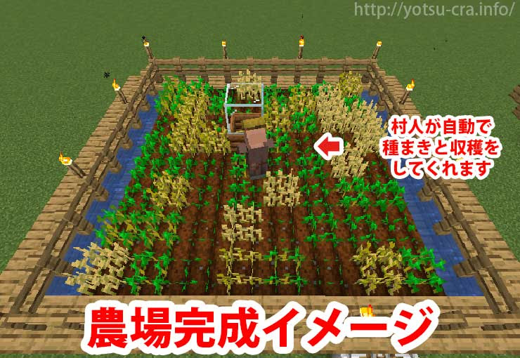 最高 マイクラ 小麦 自動 村人 Minecraftの最高のアイデア