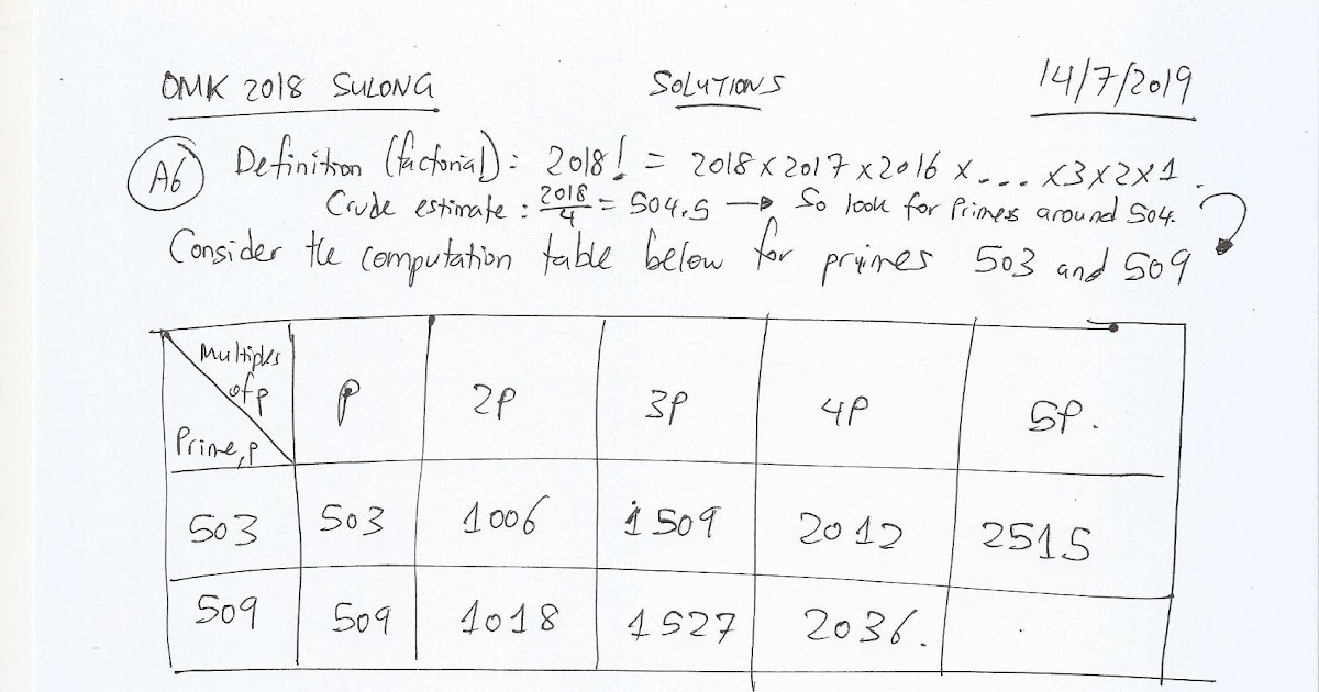 Soalan Matematik Olympiad - Sample Site c