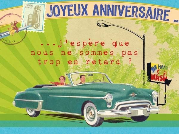Carte Anniversaire Antique Temple