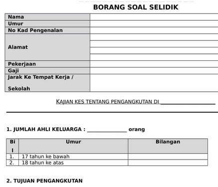 Contoh Soalan Pt3 Tingkatan 1 - Kerkosi