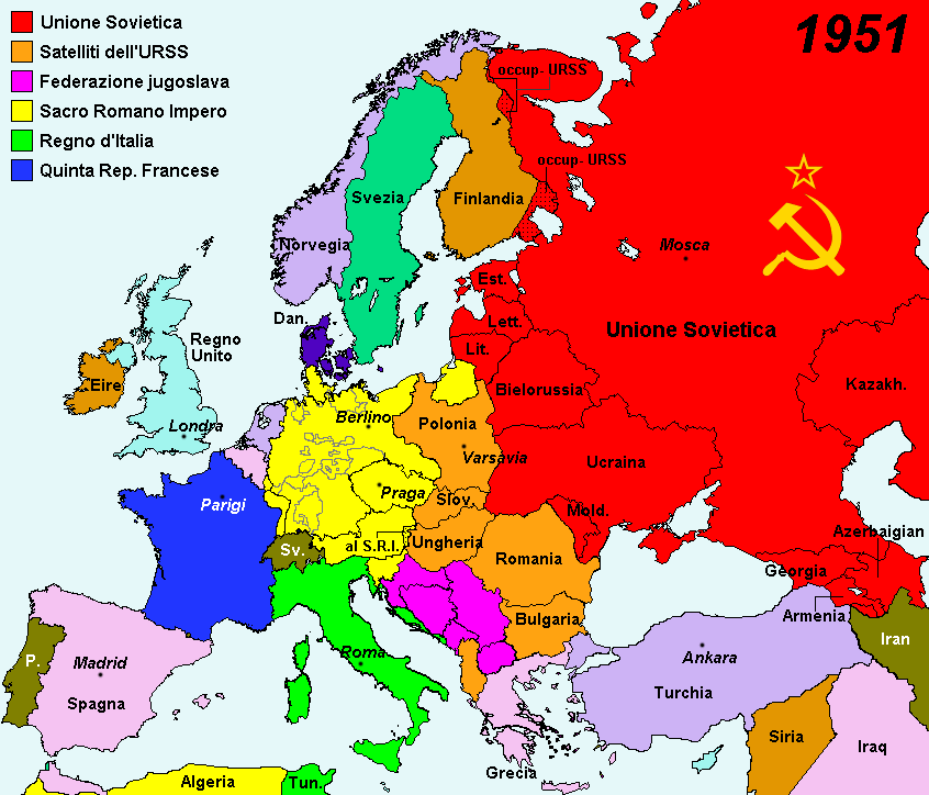 Cartina Politica Europa Prima Della Seconda Guerra ...