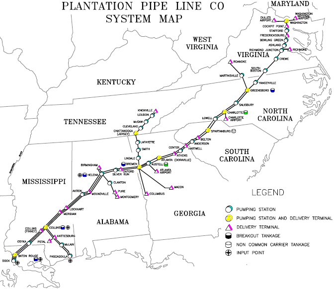 Colonial pipeline is an industrial park in mississippi. Oil Pipelines In Virginia