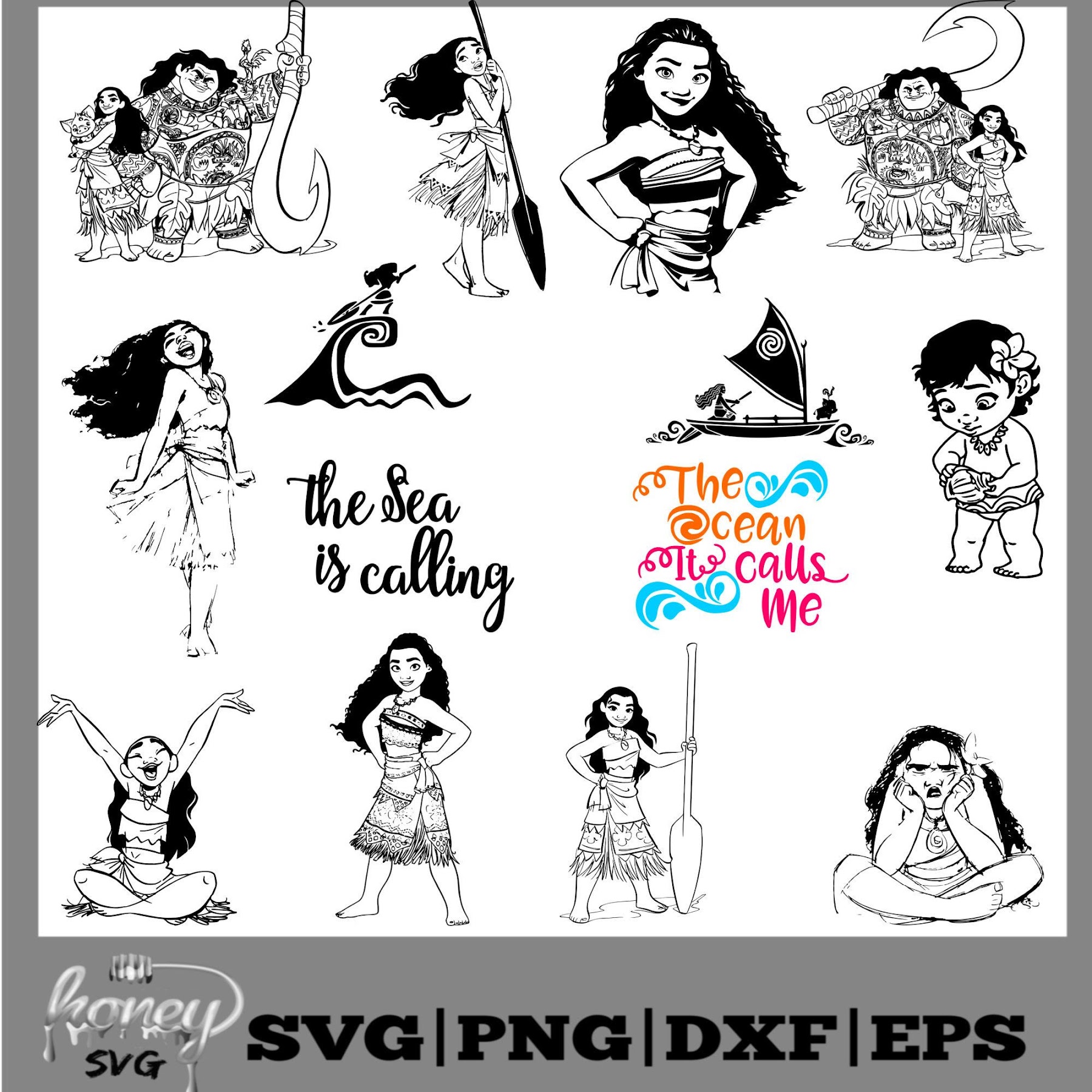 Download 140 Silhouette Baby Moana Svg Free Svg Png Eps Dxf File