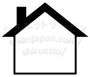 注目すべきイラスト 無料印刷可能 シルエット 家 イラスト フリー