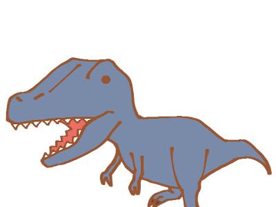 70以上 ティラノサウルス 簡単 白黒 恐竜 イラスト 255335