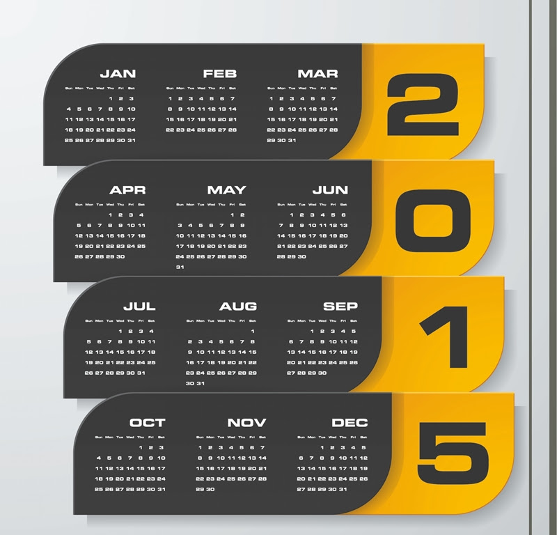 38+ Tren Gaya Desain Kalender Yang Unik, Desain Kalender