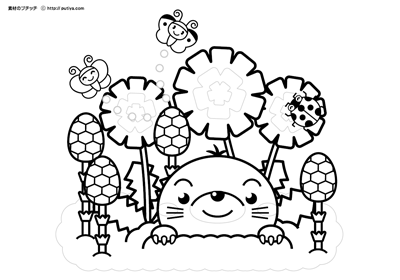 最も人気のある 春 塗り絵 無料の印刷可能なイラスト素材