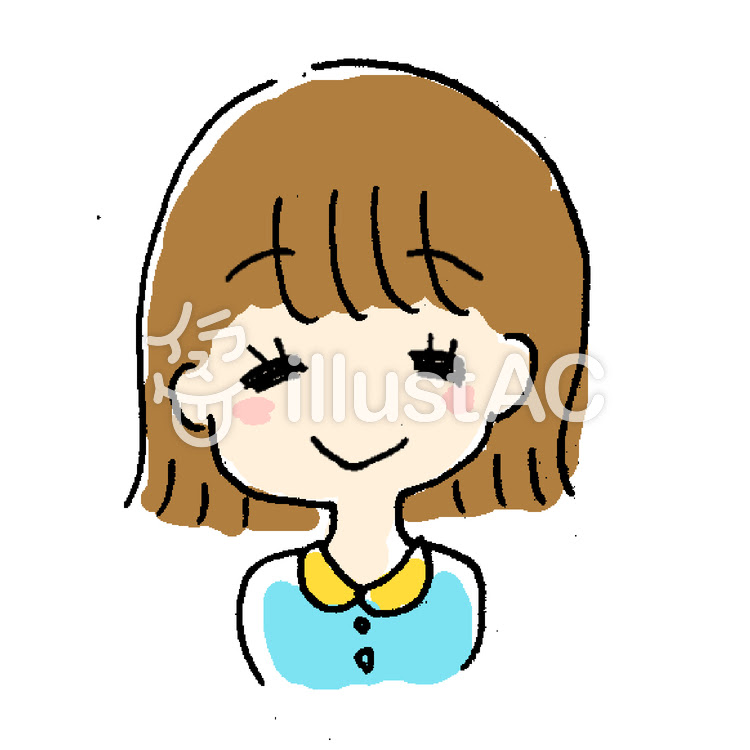 ユニーク女の子 ショート イラスト 簡単 無料イラスト集