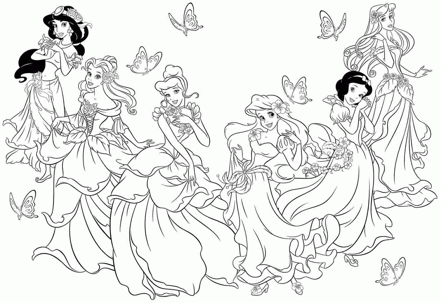 (klik op de afbeelding om deze te vergroten.) Free Coloring Pages For Disney Princesses Download Free Clip Art Free Clip Art On Clipart Library
