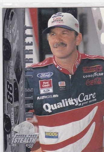 4 packs with 6 cards per pack plus 2 bonus cards. Nascar Dale Jarrett 1998 Press Pass Stealth Racing Card 16 Sports Trading Cards Auto Racing Cards