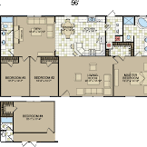 4 Bedroom Mobile Home Floor Plans Double Wide