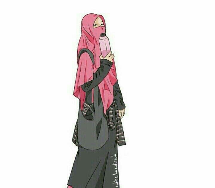 Paling Keren  Hijab Gambar Kartun  Keren  Perempuan Tomboy  