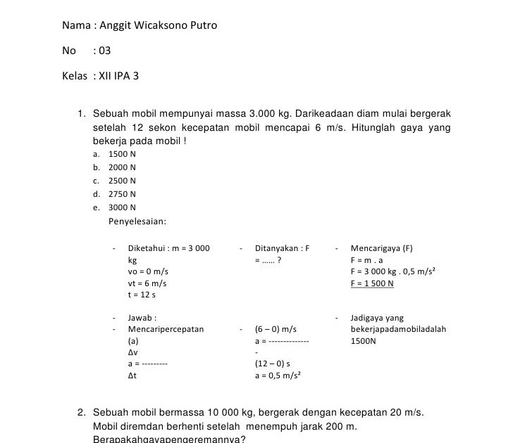 Contoh Penerapan Hukum Newton 1 Pada Kehidupan Sehari Hari 