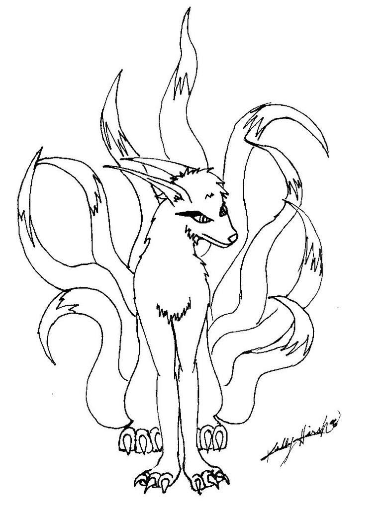 Nine tailed fox six paths nine tailed fox naruto coloring pages. Naruto Coloring Pages Nine Tailed Fox