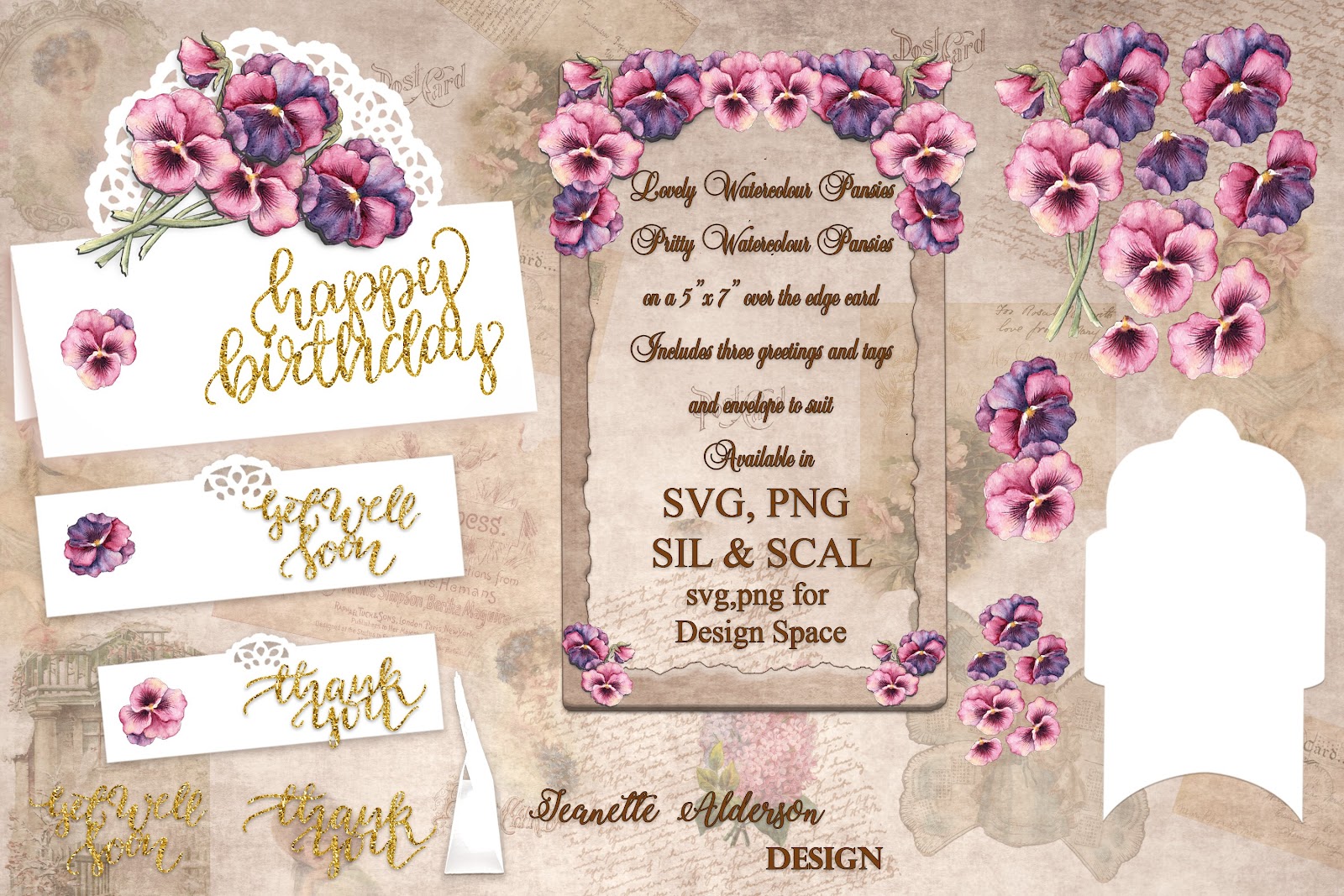 Download Floral Envelope Valentine Svg SVG File