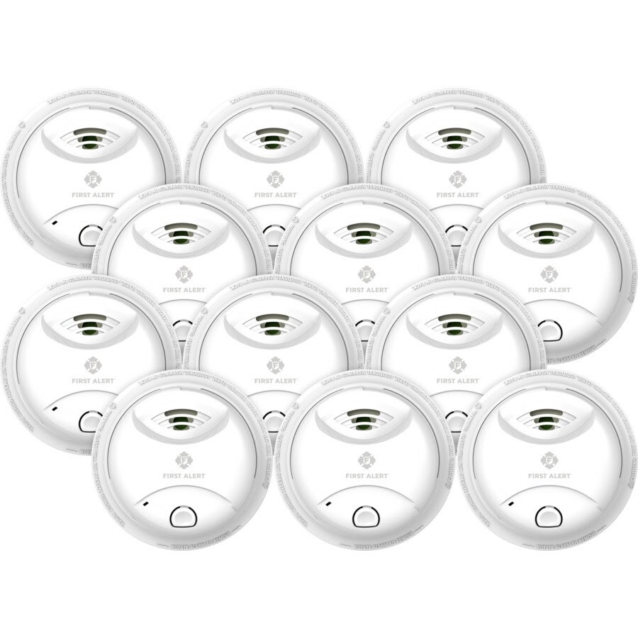 Smoke alarms are only as good as the power source that fuels them. First Alert Brk 10 Year 12 Pack Battery Operated Volt Smoke Detector In The Smoke Detectors Department At Lowes Com