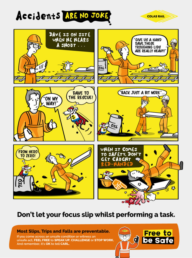Check spelling or type a new query. Accidents Are No Joke Slips Trips And Falls Whilst Performing A Task Colas Rail Uk