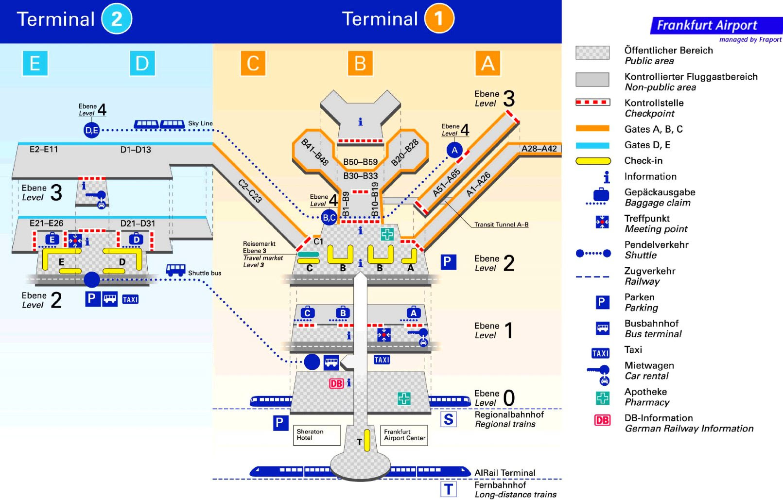 Offizielle site der fraport ag. Flughafen Frankfurt Am Main Plan