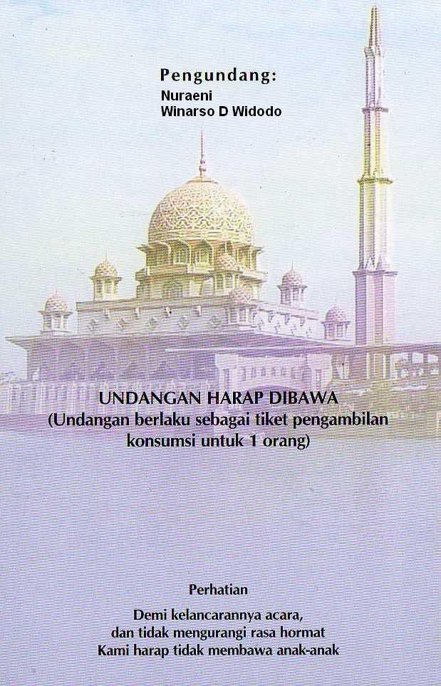 Contoh Undangan Acara Silaturahmi - Contoh Isi Undangan