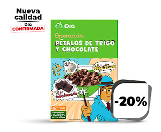 Pétalos de trigo y chocolate GranDia 500g