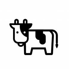 最高モノクロ シルエット 牛 イラスト フリー 最高の動物画像