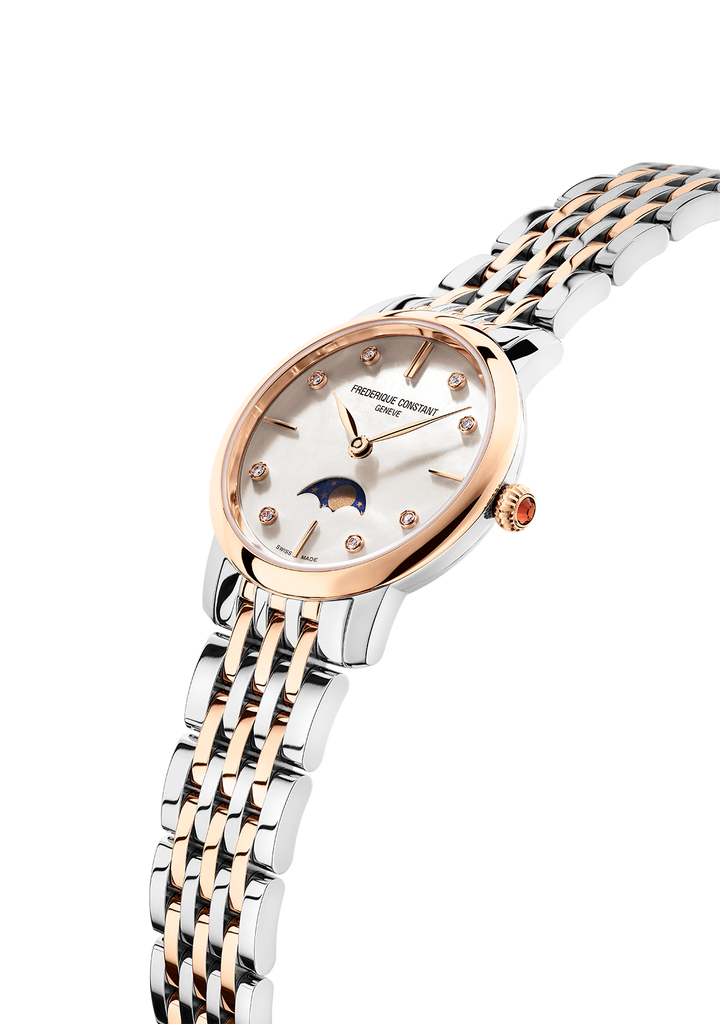 Buy frederique constant men's fc703s3s6 slim line analog display swiss automatic black watch and other wrist watches at amazon.com. Slimline Ladies Moonphase Quartz Ladies Watch Frederique Constant