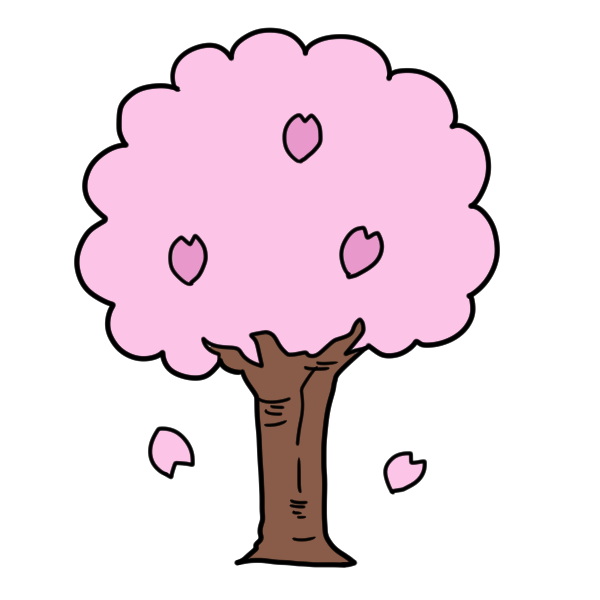 綺麗な桜の木 イラスト 無料 イラスト画像