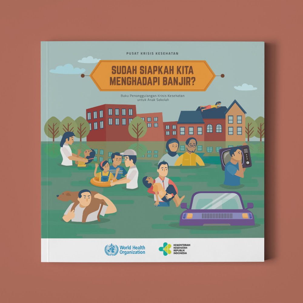 Gambar Ilustrasi Bencana Alam Banjir Iluszi