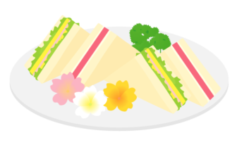美しい花の画像 元のサンドイッチ イラスト 無料