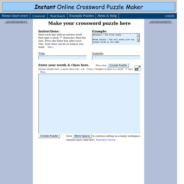 We did not find results for: Instant Online Crossword Puzzle Maker Pearltrees