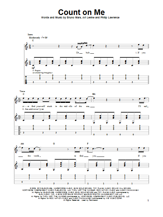 Count On Me Guitar Chords Easy Sheet And Chords Collection