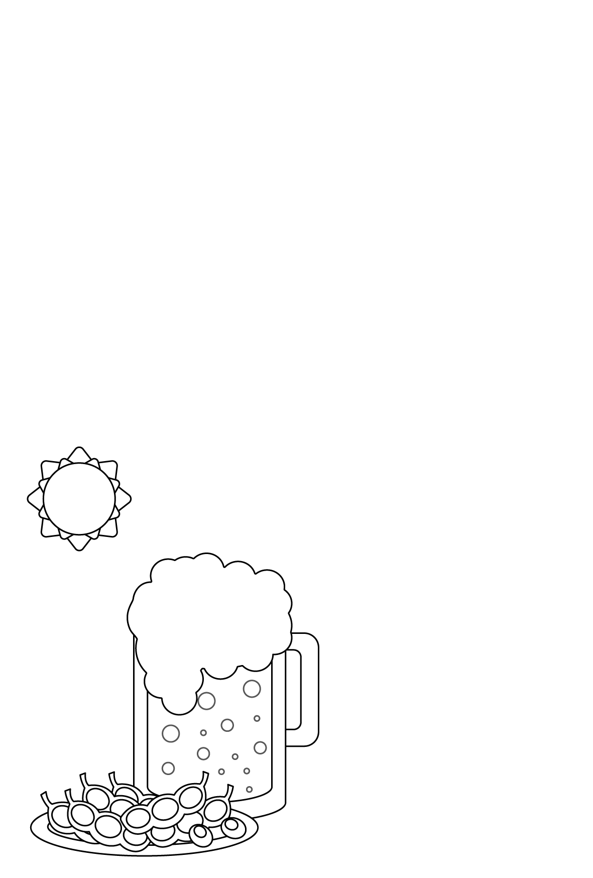 動物画像のすべて ベスト50 ビール イラスト 手書き 白黒