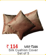 Silk Cushion Cover set of 5 (12X12 inches)