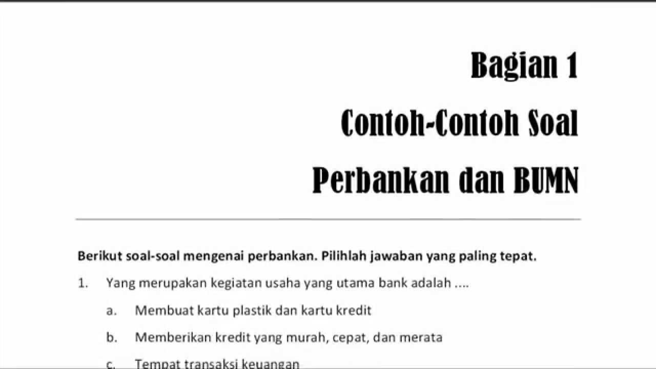 Psikotes merupakan salah satu tes yang begitu menarik, karena melalui psikotes ini kita. Download Contoh Soal Psikotes Bank Indonesia Lasopant