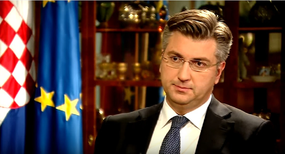 Croatian Prime Minister Andrej Plenkovic Photo: Screenshot hrt.hr 13 January 2017