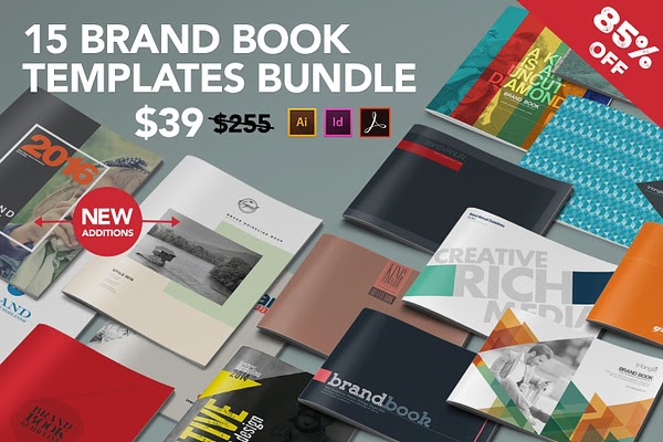 Download 15 Brand Guidelines Templates Bundle PSD Template