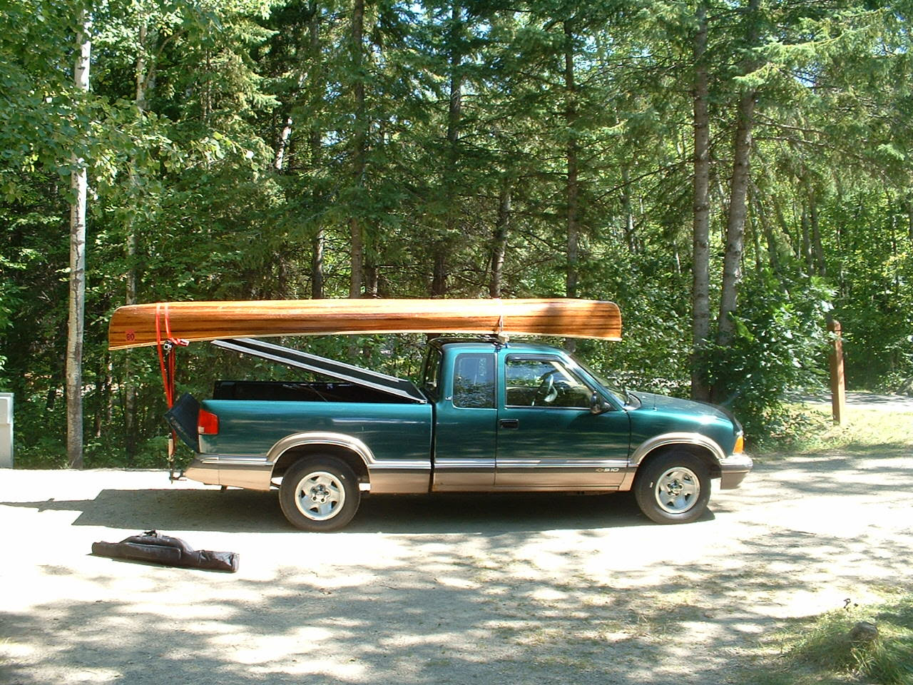 Homemade pickup canoe carrier Inside the plan