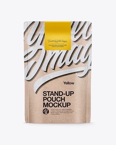Download Glossy Stand Up Pouch withZipper Mockup - 500g Glossy ...