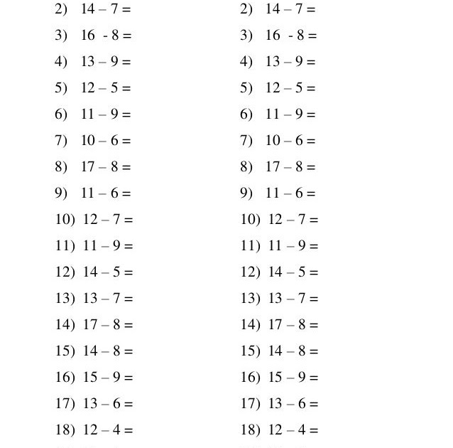 Soalan Matematik Operasi Tambah Prasekolah - Kerja Kosl