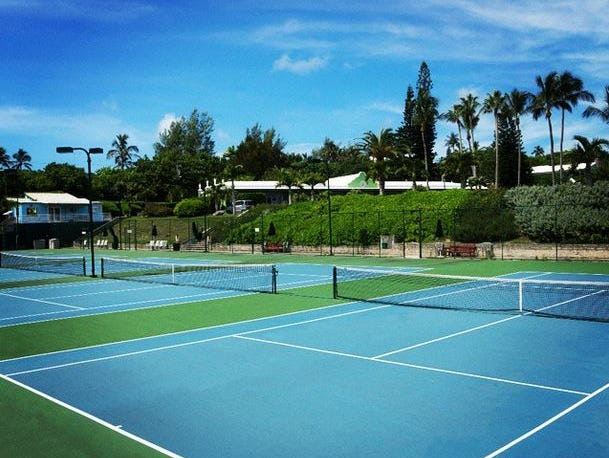 Brush up on your serve with a lesson from a resort pro; one of whom has coached Bermuda's Davis Cup Tennis Team. Players get one hour free per day and with a Pro shop that rents rackets, you'll be game-ready in no time.