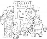 Brawl Stars Coloring Pages Darryl Coloring And Drawing - coloriage brawl stars ricochet skin